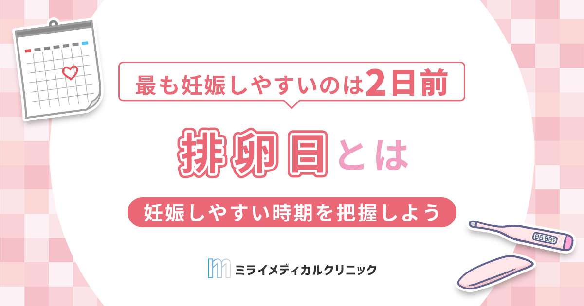 排卵日とは？予測して妊娠しやすい時期を把握しよう