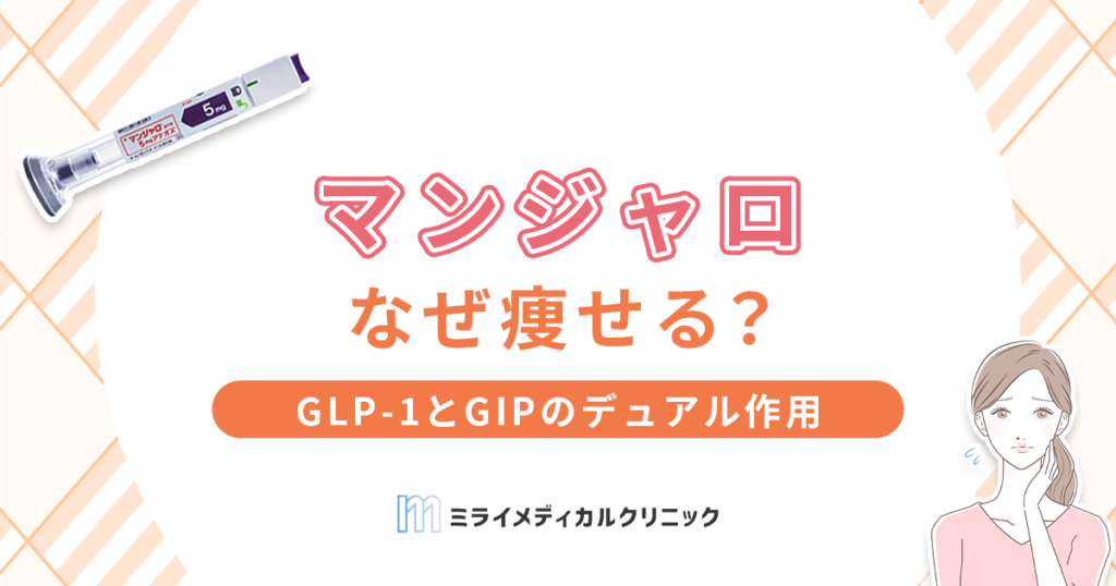 glp 1 なぜ 痩せる マンジャロはなぜ痩せる？GLP-1とGIPのデュアル作用を詳しく解説