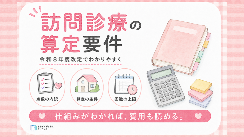 精神科訪問診療の算定要件と診療報酬を令和8年度改定でわかりやすく解説